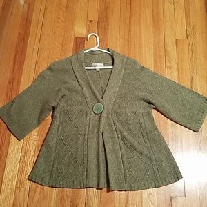 Dress barn jade green kimono cardigan